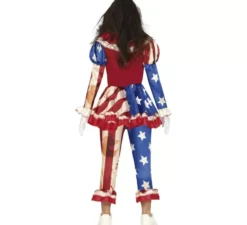 Costume da clown patriota sanguinario per adolescenti
