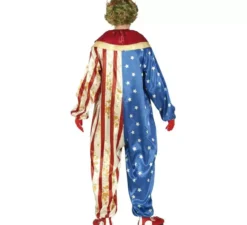 Costume da clown patriota sinistro per uomo