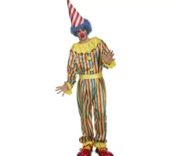 Costume da clown rigato per un uomo