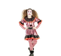 Costume da clown rosso insanguinato per ragazza