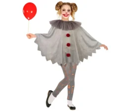 Costume da clown spaventoso o poncho per bambini