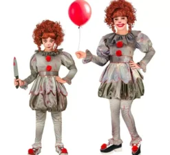 Costume da clown spaventoso per bambine