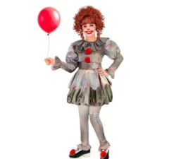 Costume da clown spaventoso per bambine
