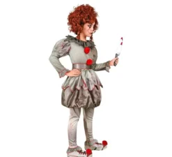 Costume da clown spaventoso per bambine