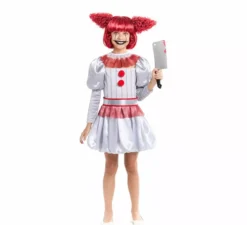 Costume da clown spaventoso per bambine