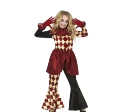 Costume da clown spaventoso scozzese per ragazze