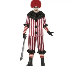 costume da clown strisce per gli uomini