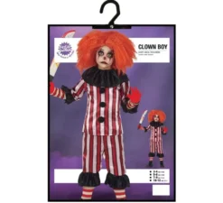 costume da clown strisce per i bambini