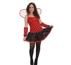 Costume da coccinella con fiocco per donna