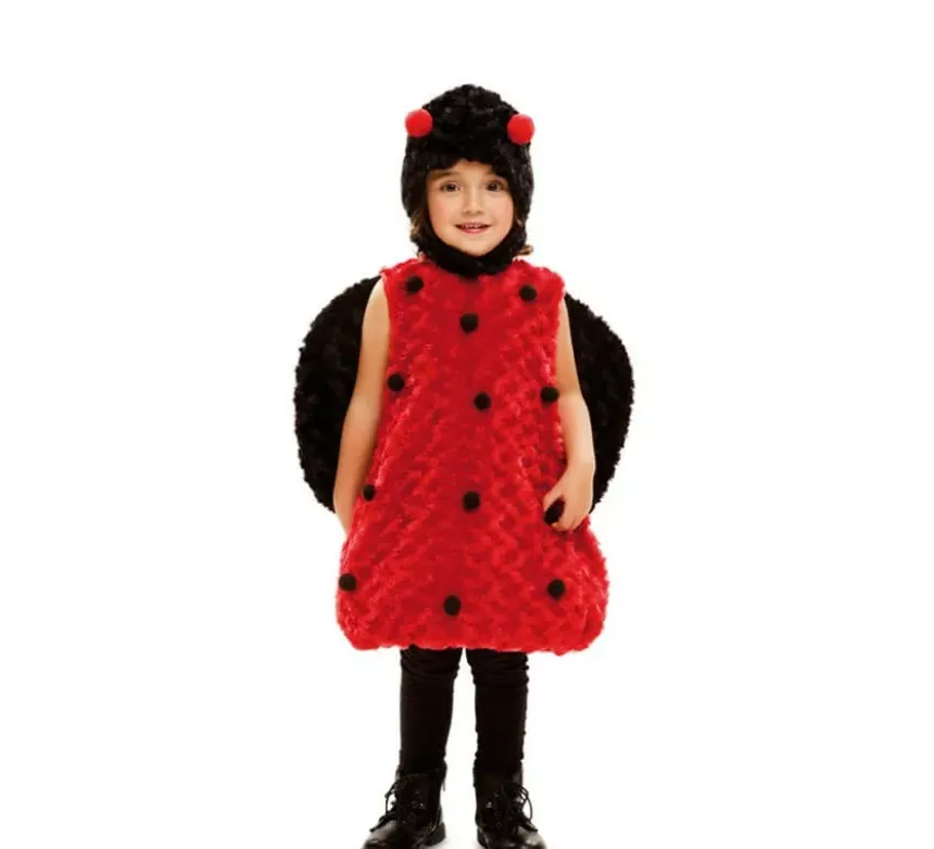 Costume da Coccinella in peluche perbambina