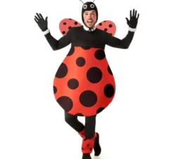 Costume da coccinella paffuta con ali per uomo