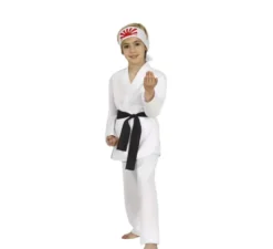 Costume da combattente di karate bianco per bambino