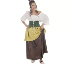 Costume da commerciante medievale per donna