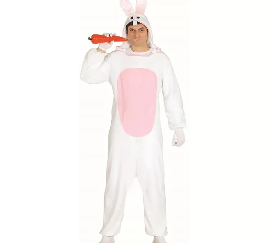 Costume da coniglietto bianco per adulti
