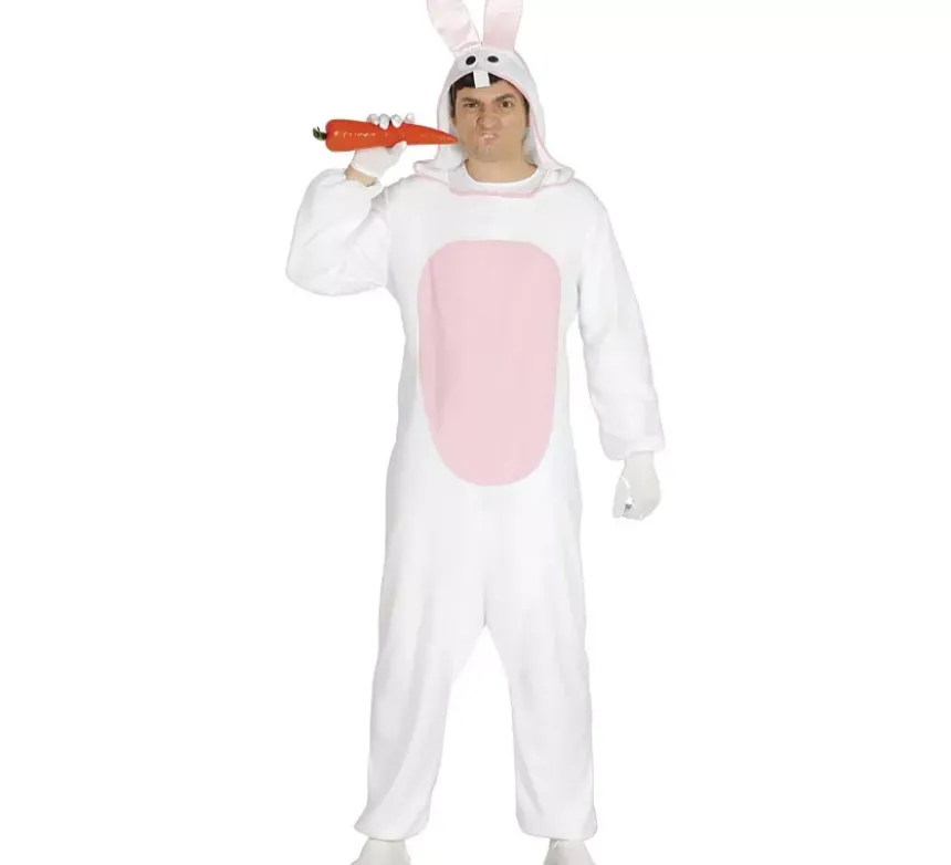 Costume da coniglietto bianco per adulti