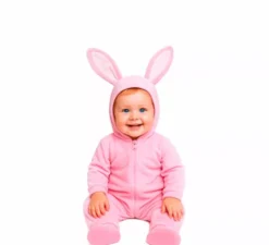 Costume da coniglietto rosa per neonato