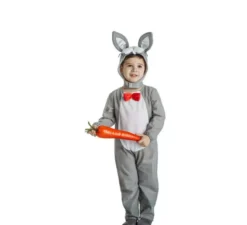Costume da coniglio grigio per ragazzo