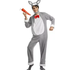 Costume da coniglio grigio per un uomo