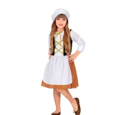 Costume da contadina medievale per bambina
