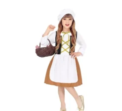 Costume da contadina medievale per bambina