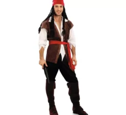 Costume da corsaro con gilet per uomo