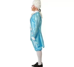Costume da cortigiana blu per uomo