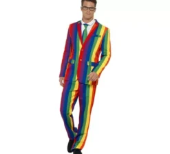 Costume da costume arcobaleno divertente per un uomo