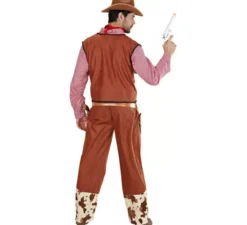 Costume da cowboy a quadri per uomo