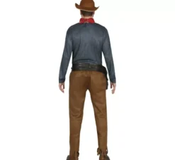 Costume da cowboy classico con gilet per uomo
