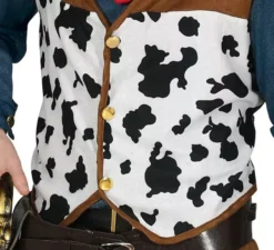 Costume da cowboy classico con gilet per uomo