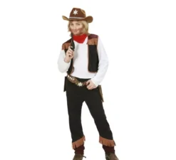 Costume da cowboy con gilet per bambini e ragazzi