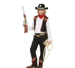 Costume da cowboy con gilet per bambini e ragazzi