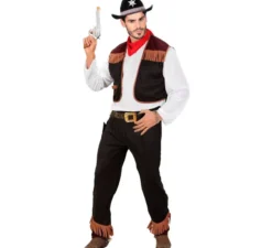 Costume da cowboy con gilet per uomo