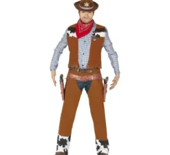 Costume da cowboy con gilet per uomo