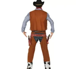 Costume da cowboy con gilet per uomo