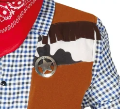 Costume da cowboy con gilet per uomo