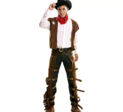 Costume da cowboy con zahones per uomo