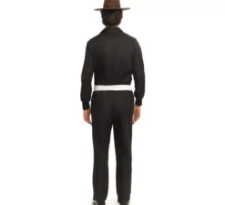 Costume da cowboy del vecchio West bianco e nero per uomo