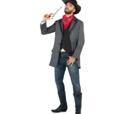 Costume da cowboy ribelle pistolero per uomo