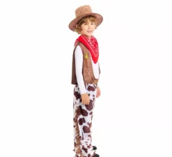 Costume da cowboy western con gambali per bambino