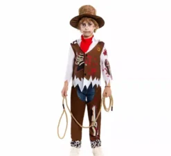 Costume da cowboy zombie per ragazzi