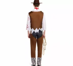 Costume da cowboy zombie per uomo