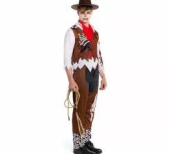 Costume da cowboy zombie per uomo