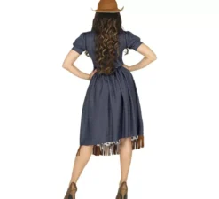 Costume da cowgirl con abito stampato per donna