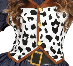 Costume da cowgirl con abito stampato per donna