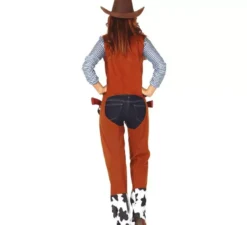 Costume da cowgirl con gilet per donna