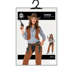 Costume da cowgirl con gilet per donna