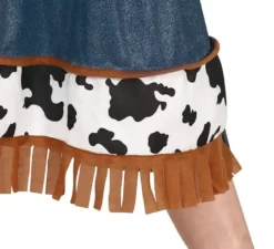 Costume da cowgirl con vestito stampato per bambina