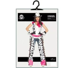 Costume da cowgirl rodeo rosa