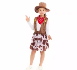 Costume da cowgirl western per bambina